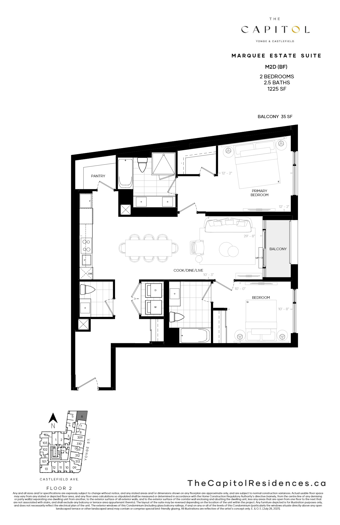 M2D (BF) floor plan