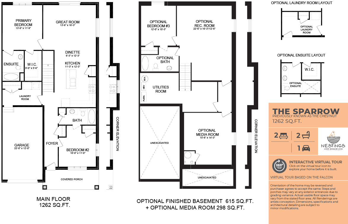 The Sparrow floor plan