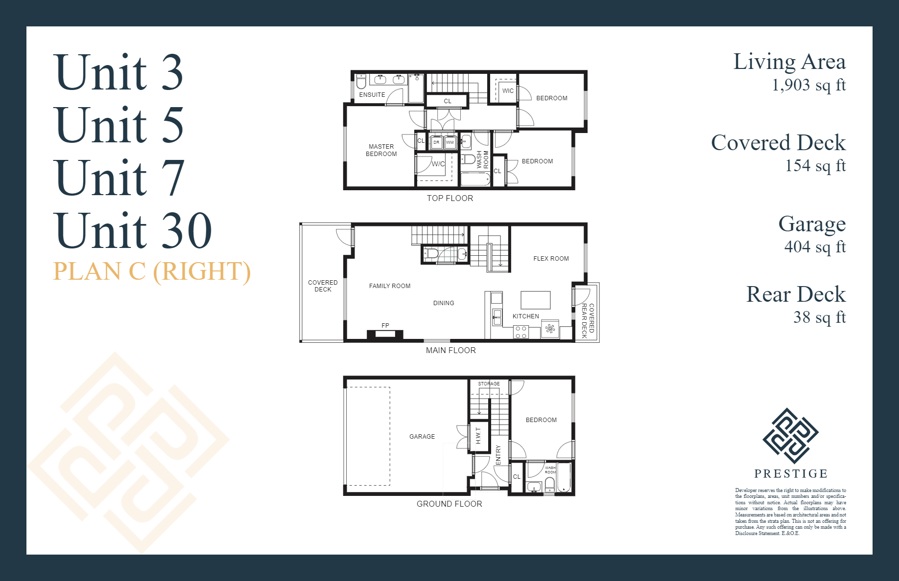 Unit 3 floor plan