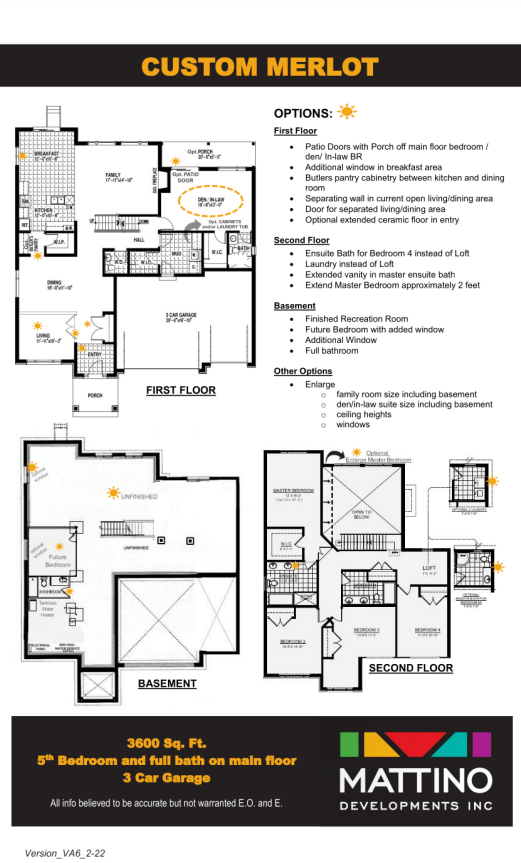 Custom Merlot floor plan