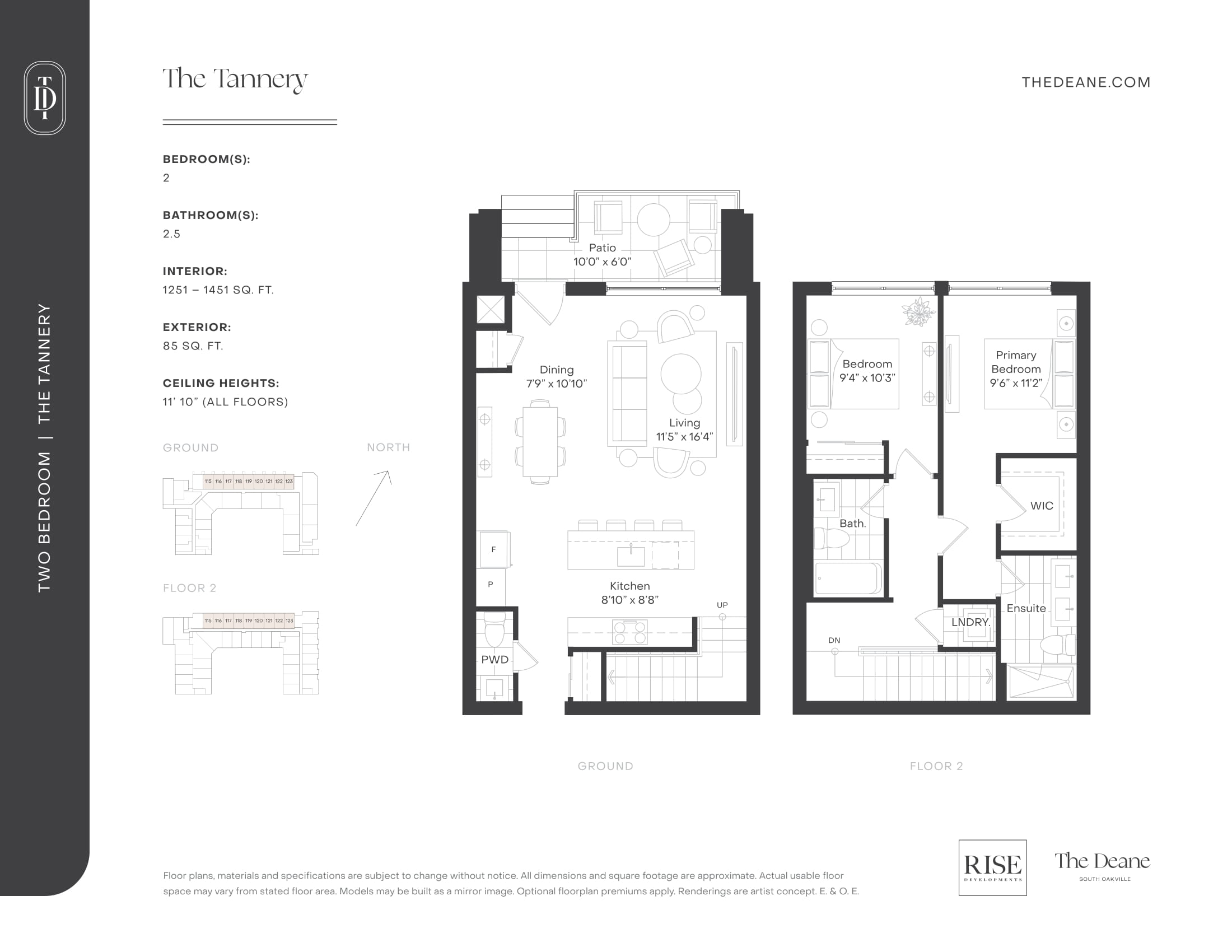 The Tannery floor plan