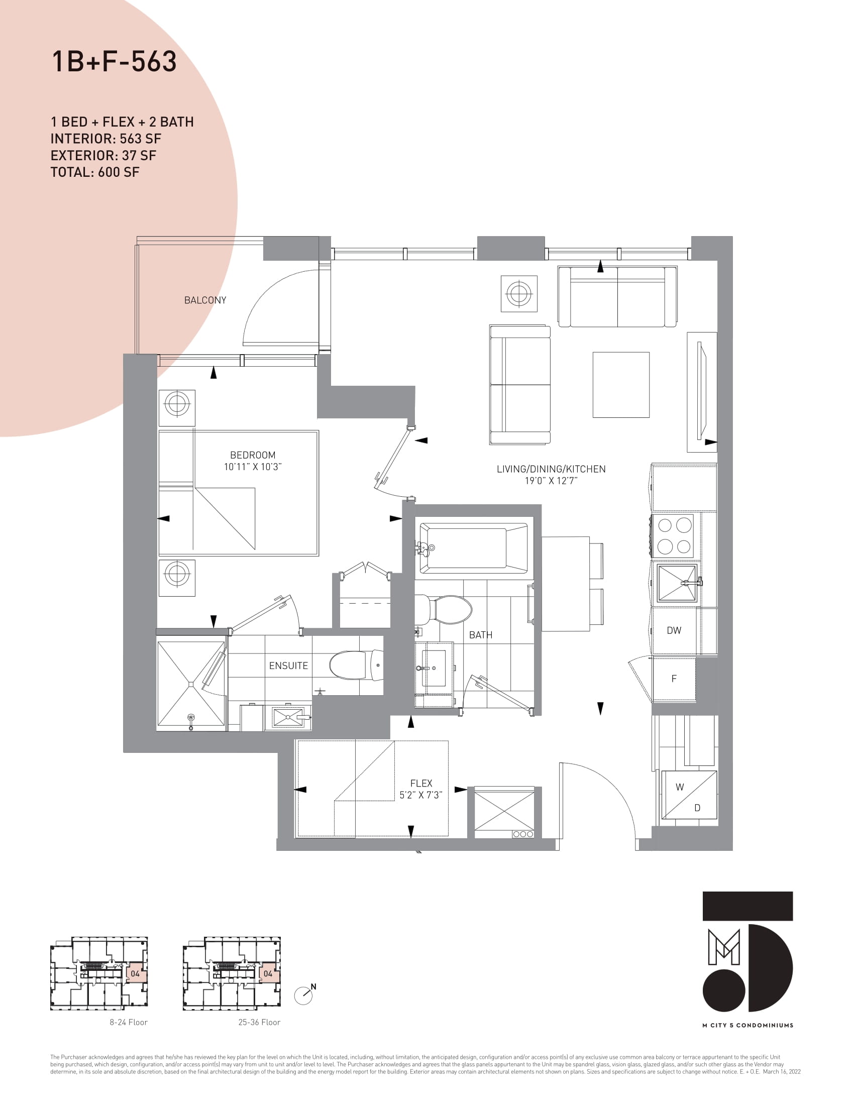 1B+F-563 floor plan
