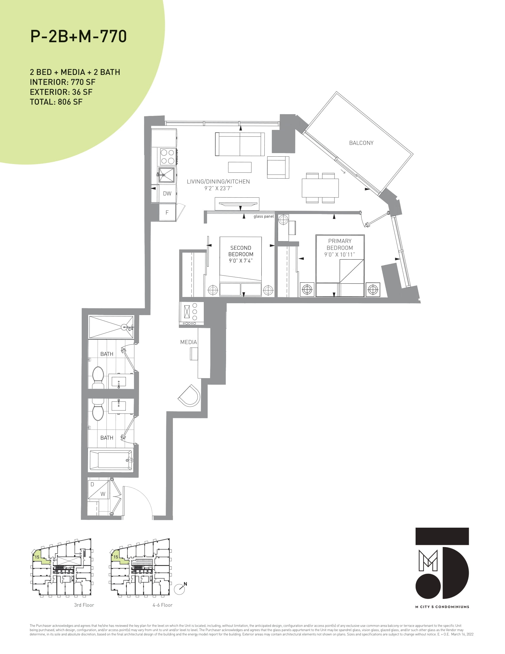 P-2B+M-770 floor plan