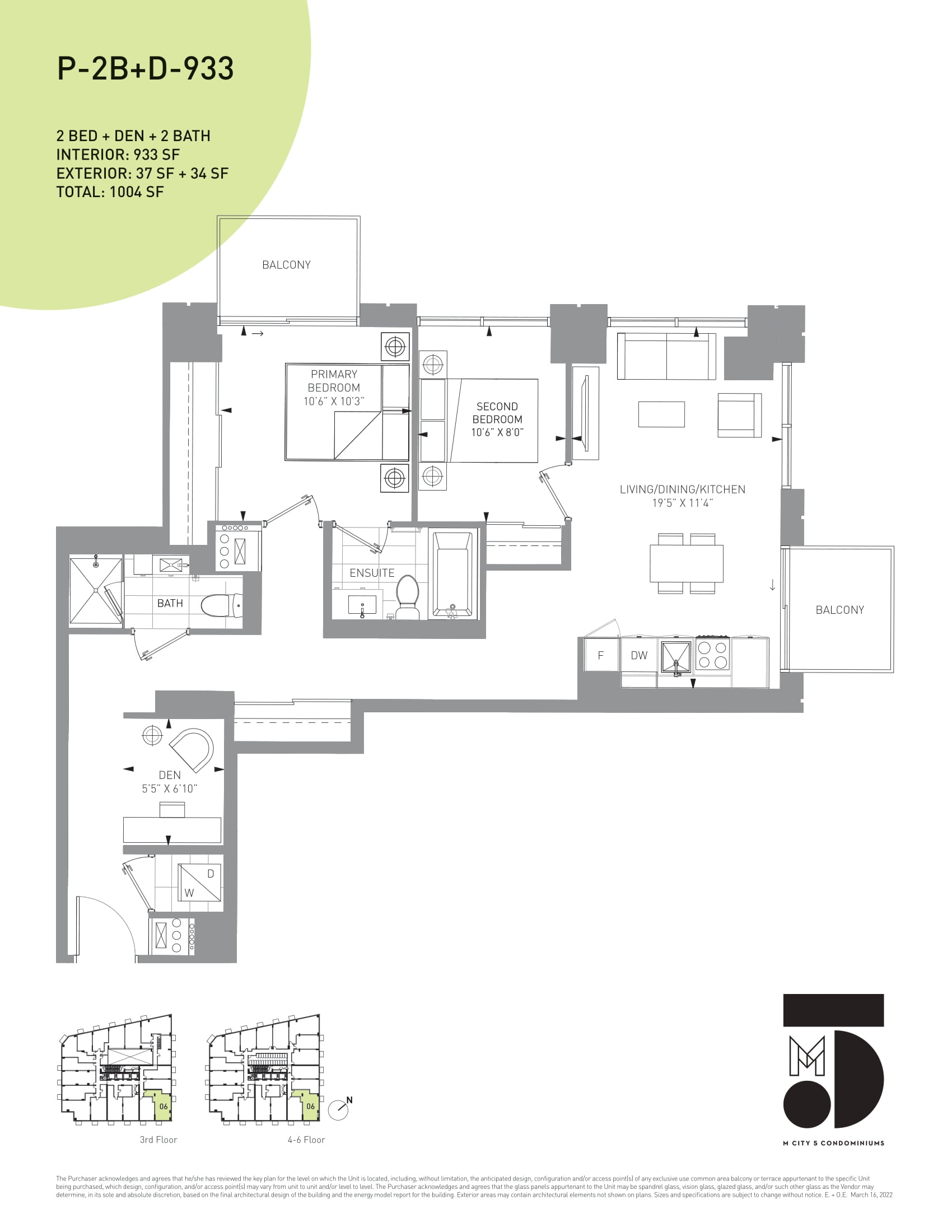 P-2B+D-933 floor plan