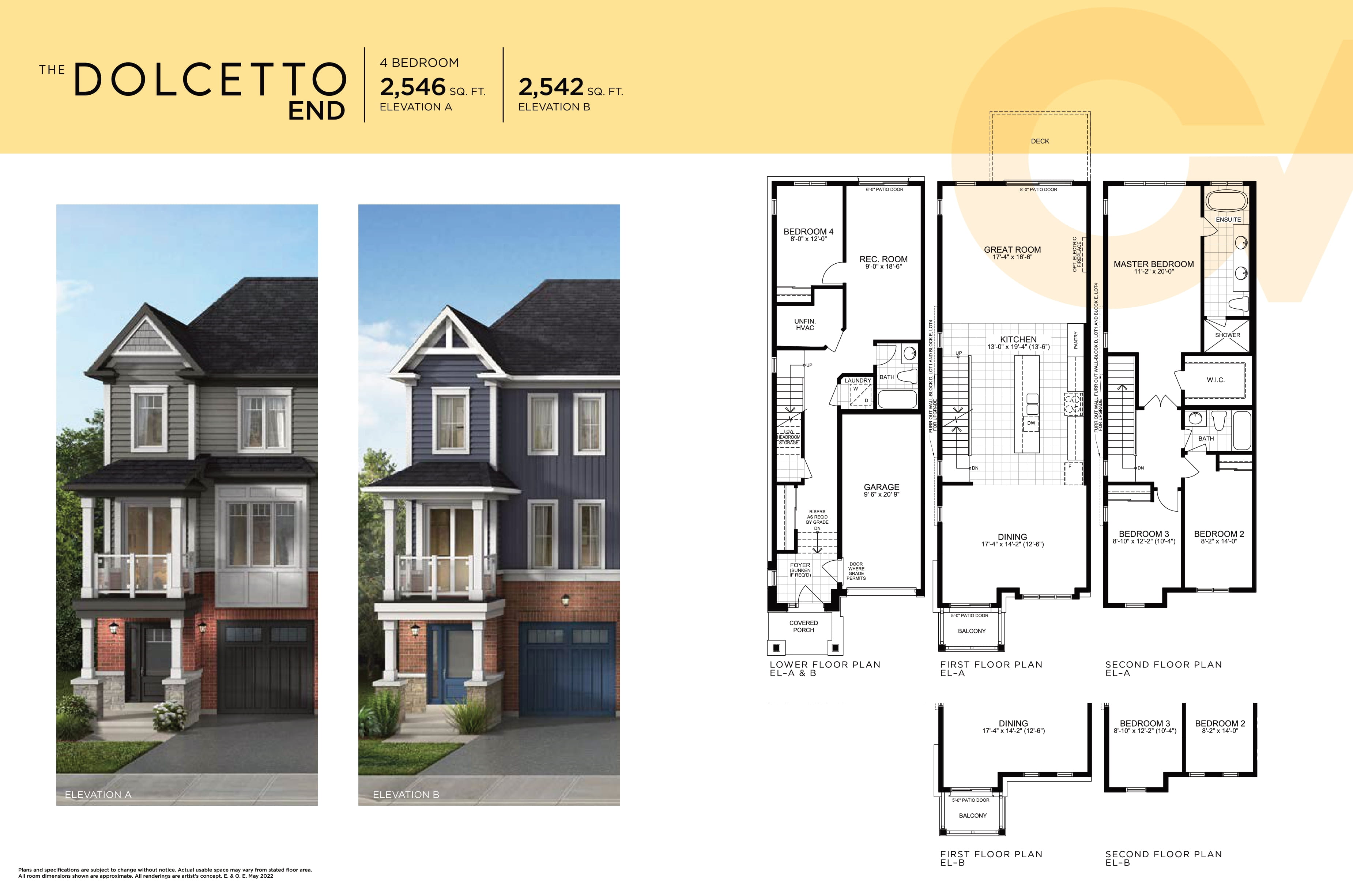 The Dolcetto End floor plan