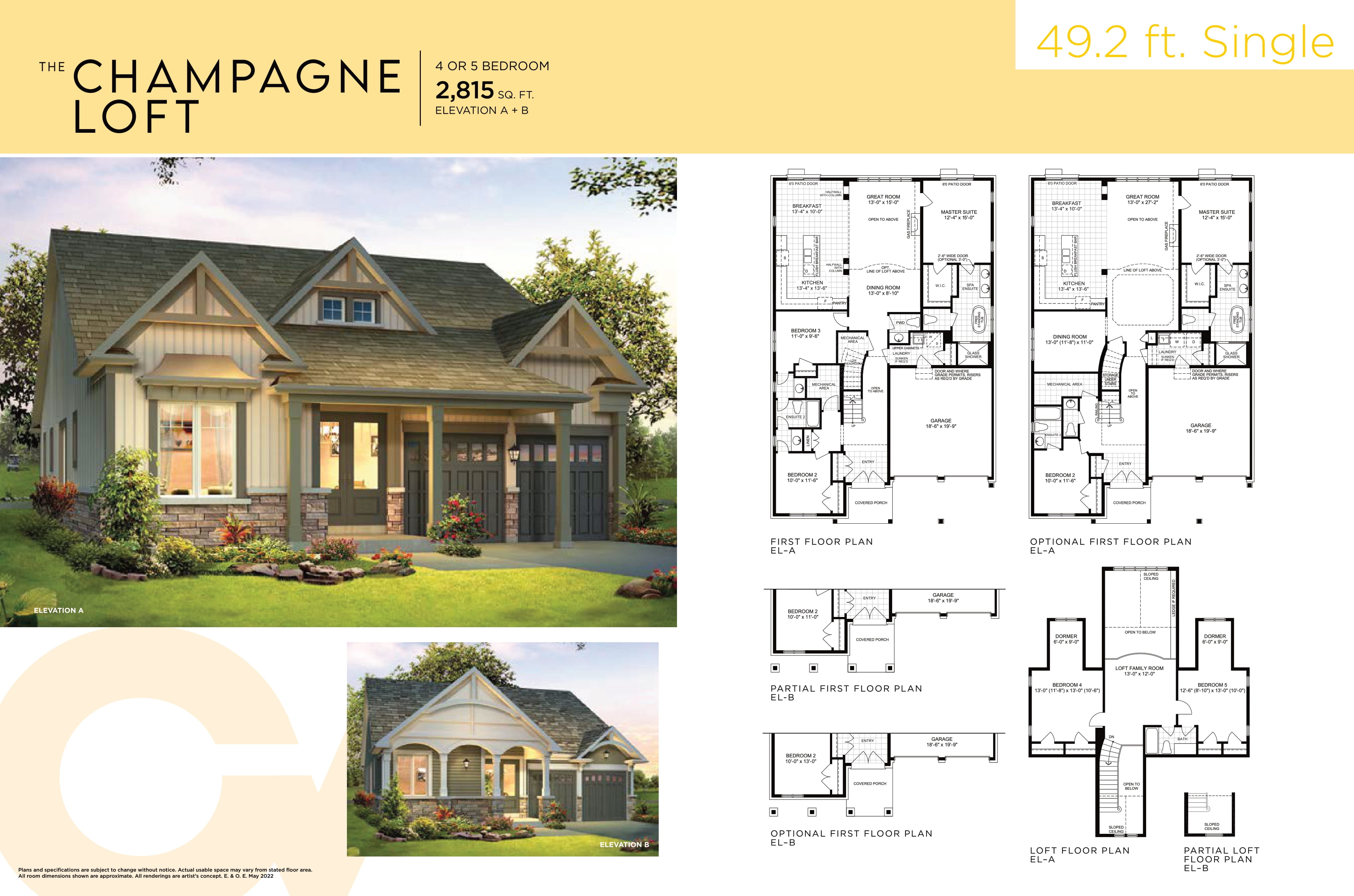The Champagne Loft floor plan