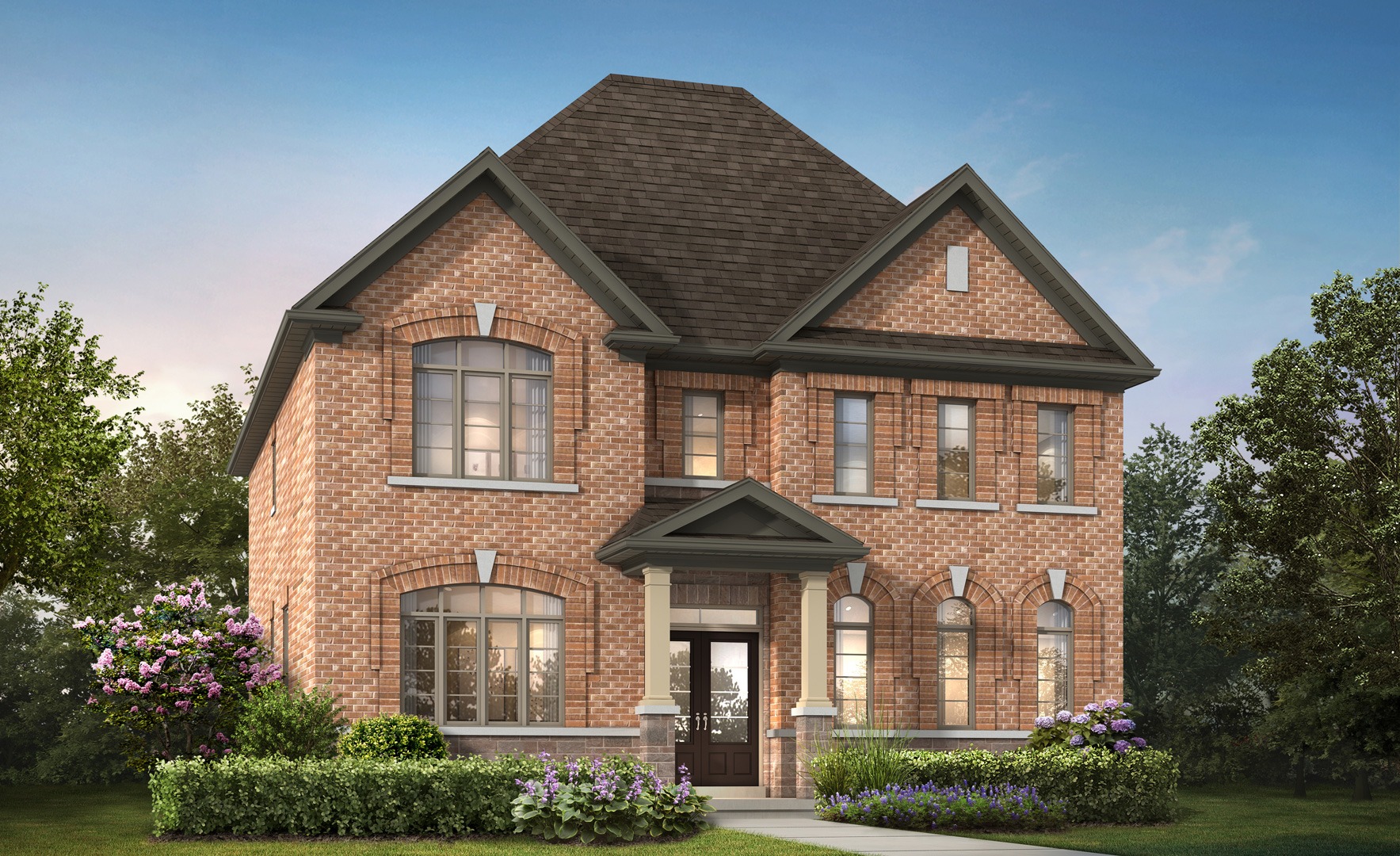 Moodie (with Coach House) - Elev. A floor plan