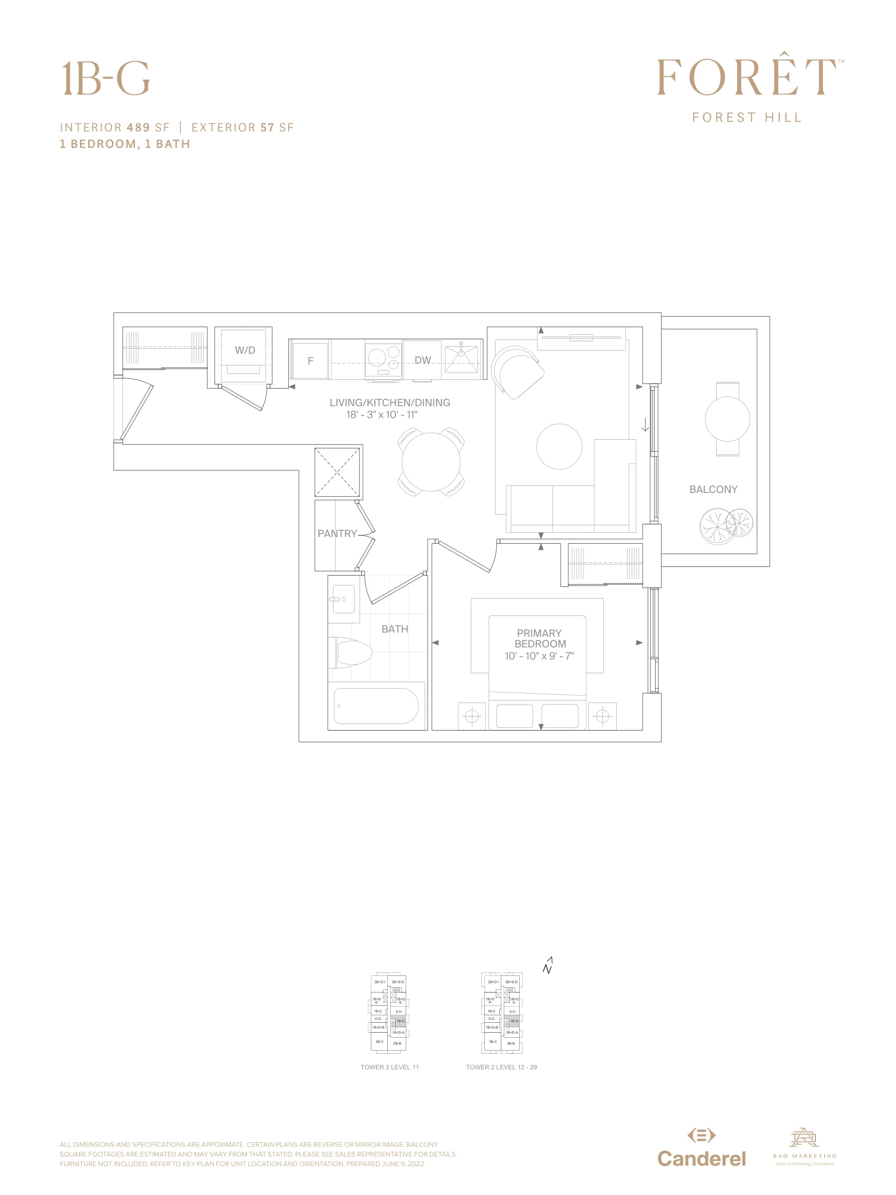 1B-G floor plan
