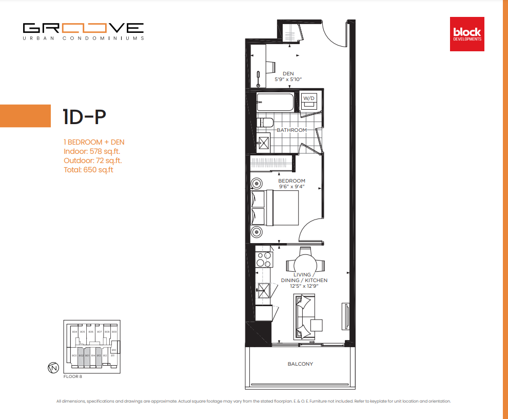 1D-P floor plan