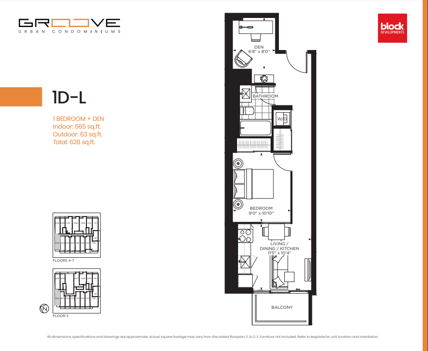 1D-L floor plan