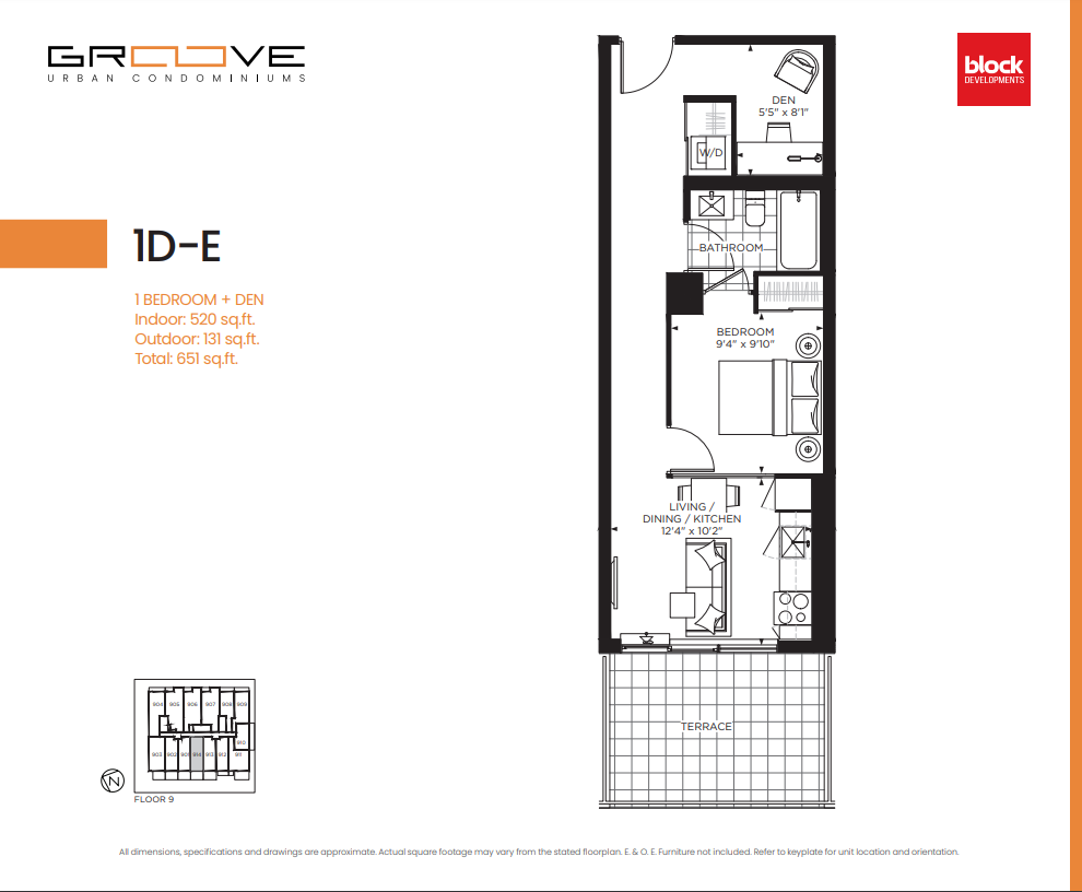 1D-E floor plan