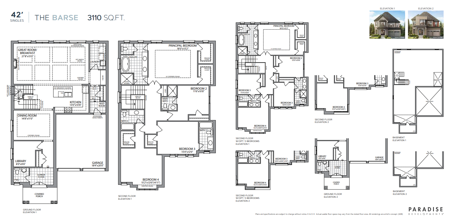 The Barse floor plan