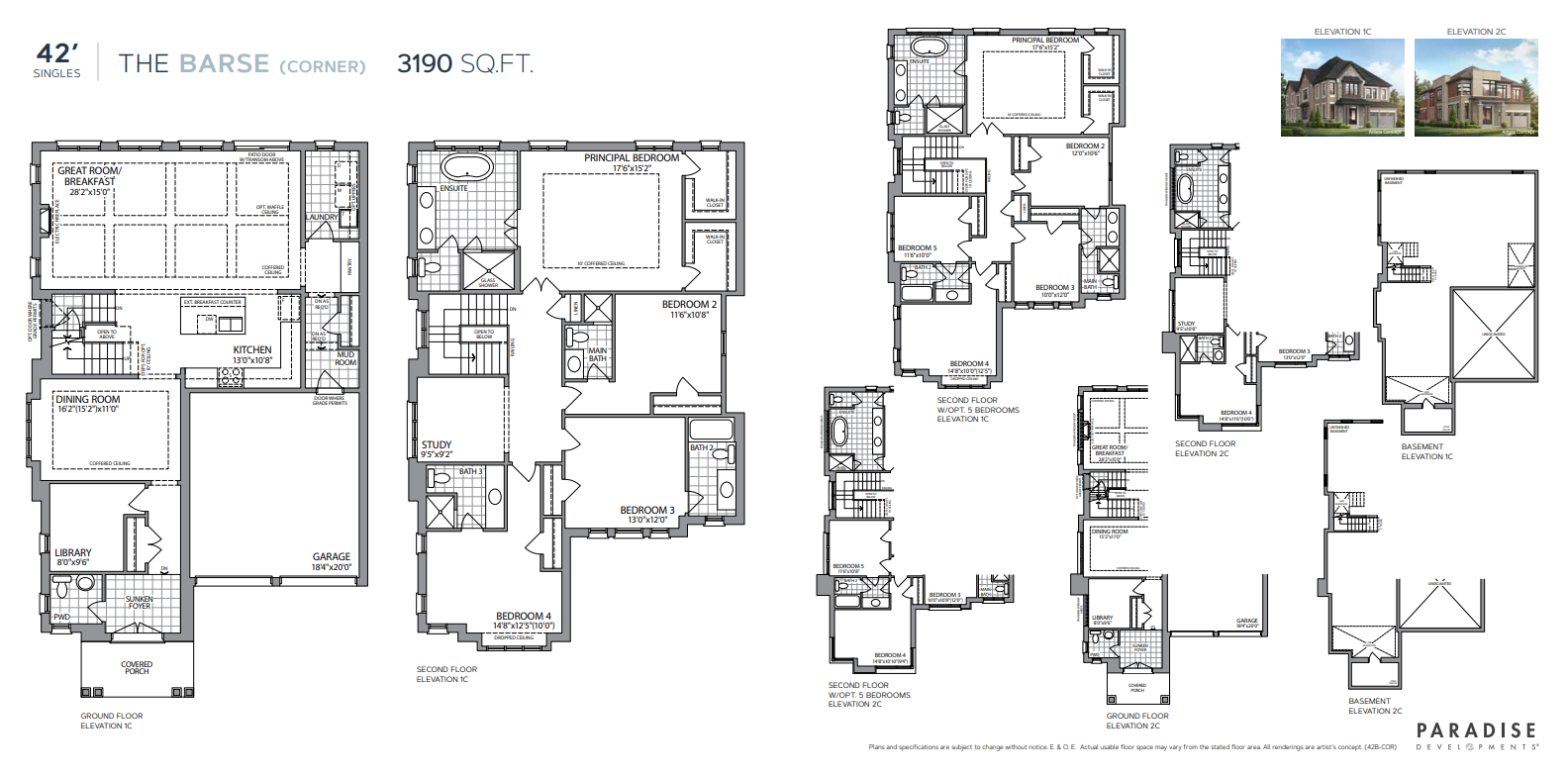 The Barse - Corner floor plan