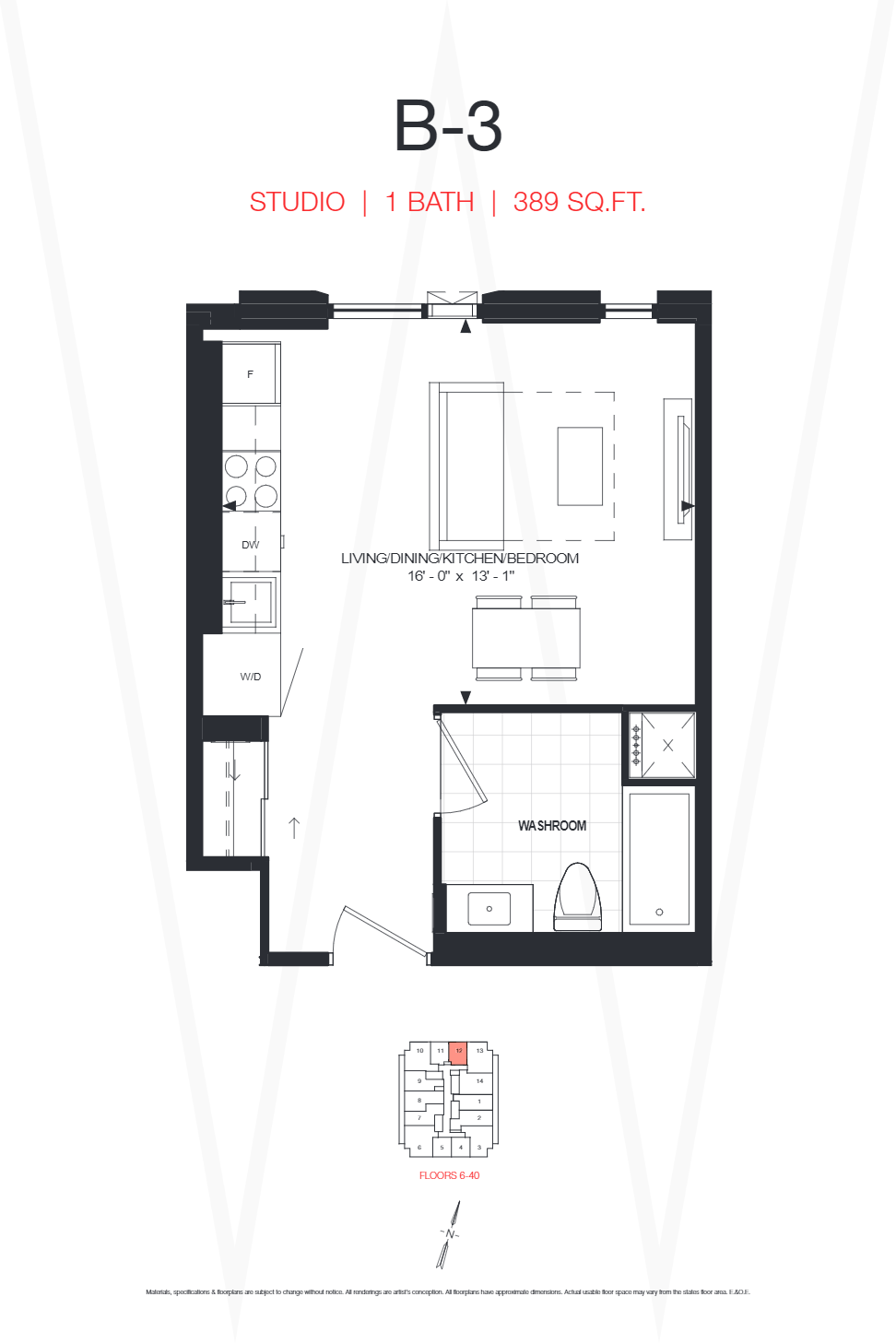 B-3 floor plan