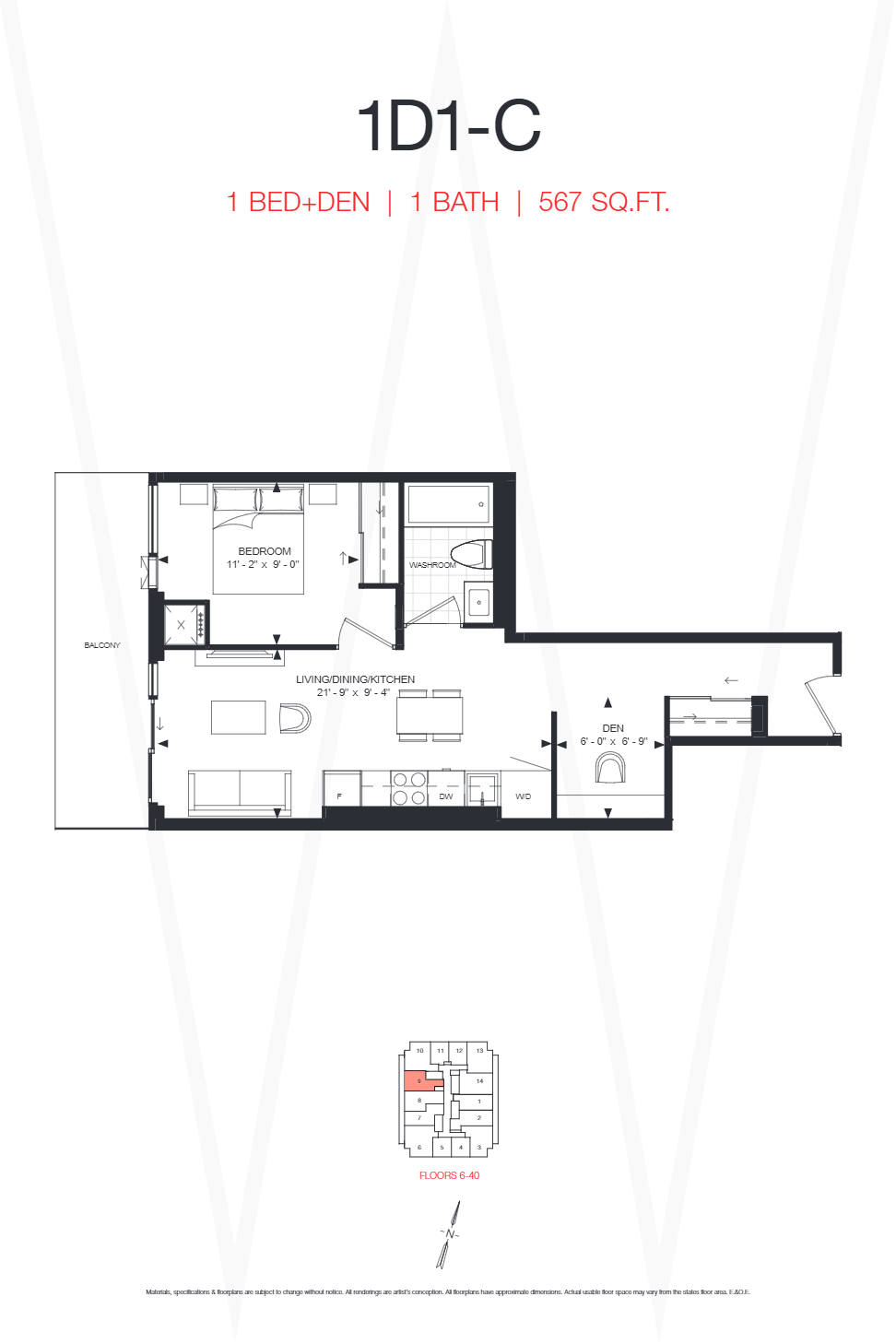 1D1-C floor plan
