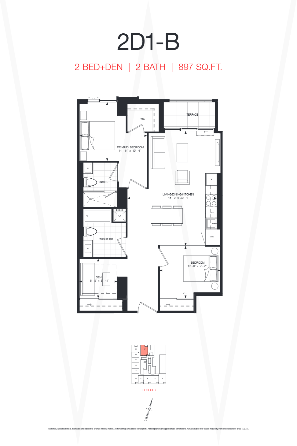 2D1-B floor plan