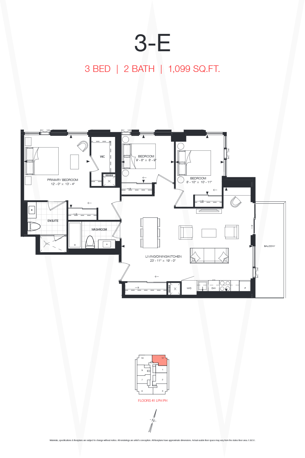 3-E floor plan