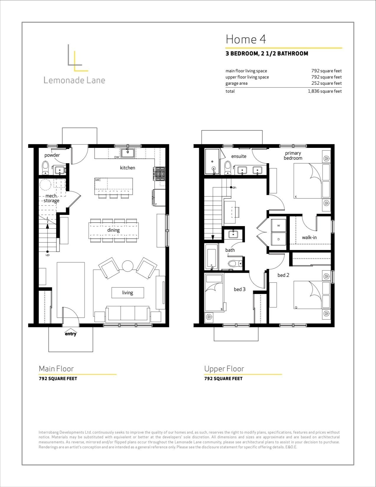 Townhome 4 floor plan