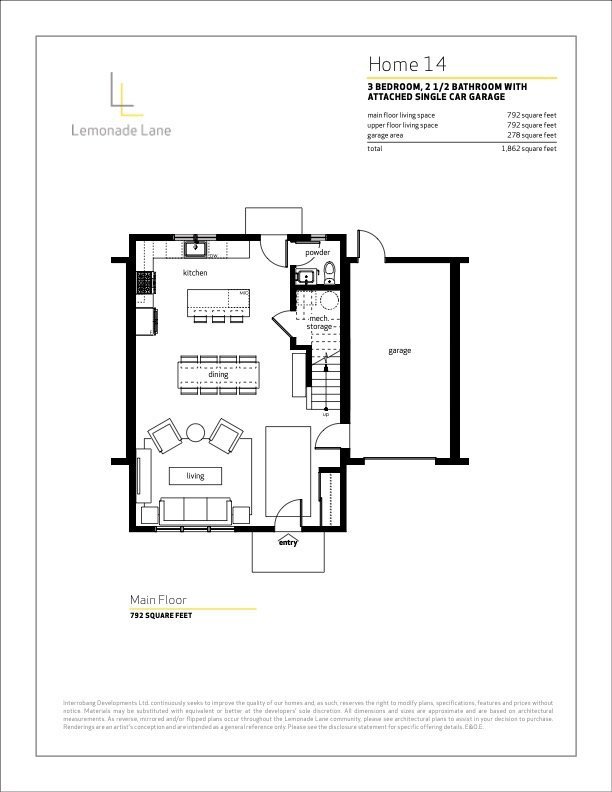 Townhome 14 floor plan