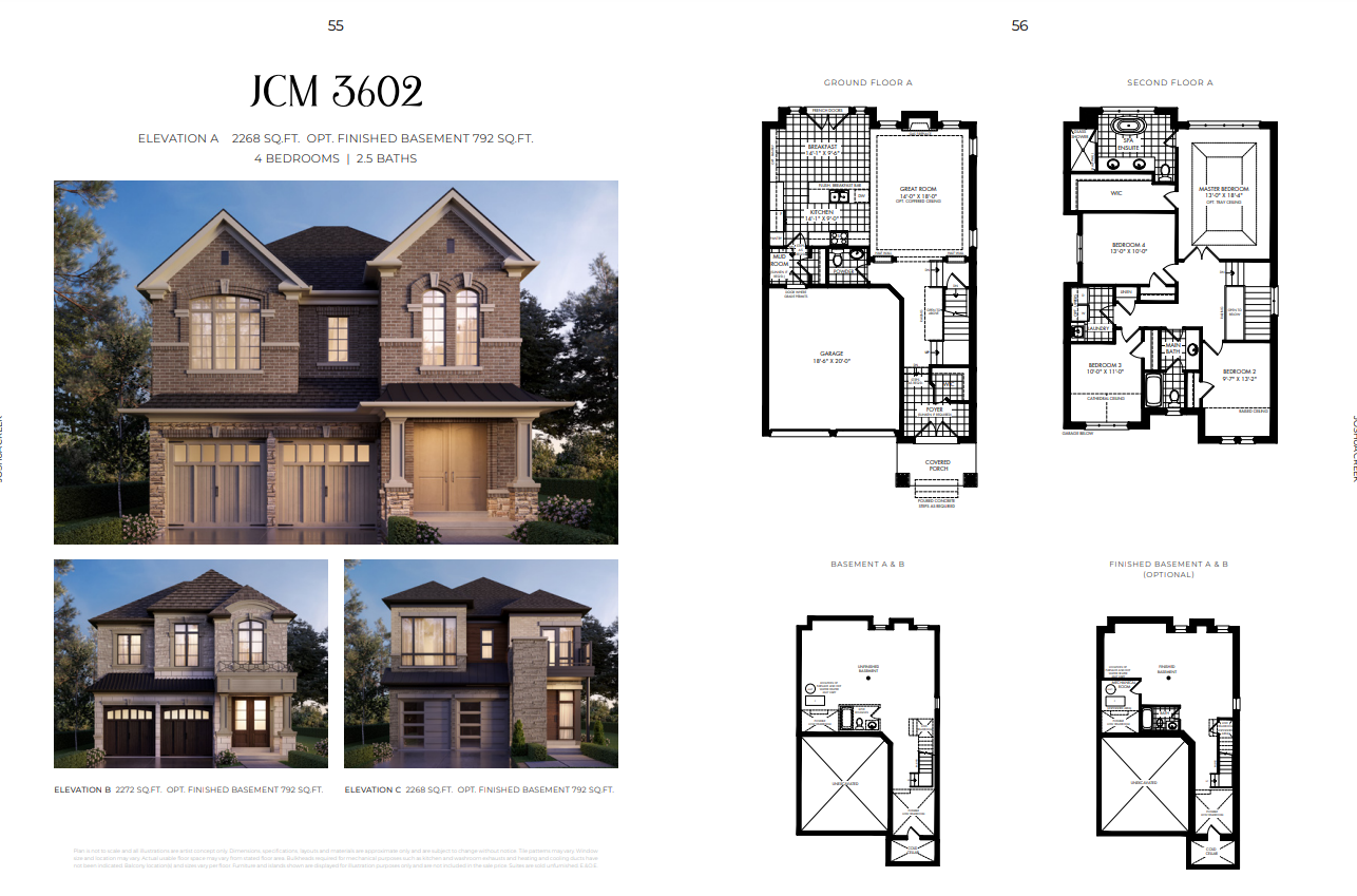 JCM 3602 - Elev. A floor plan