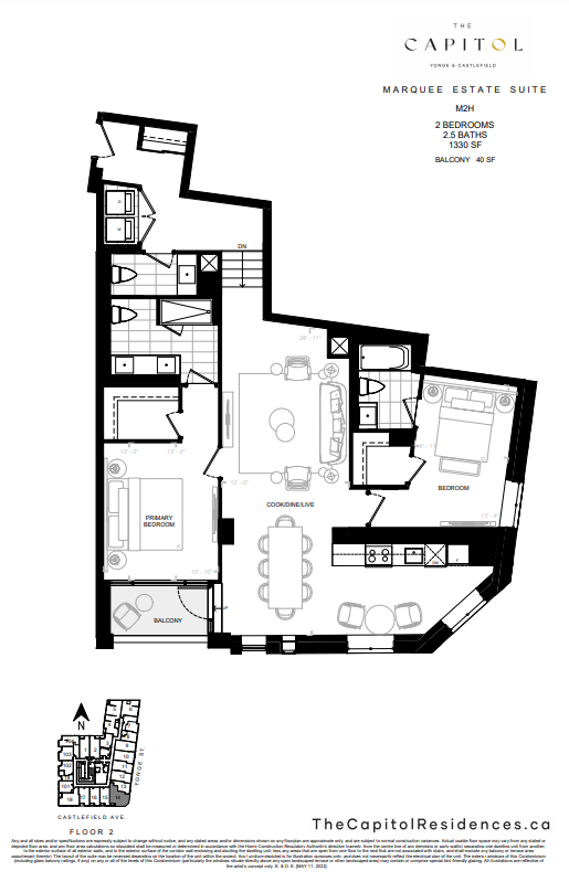 M2H floor plan