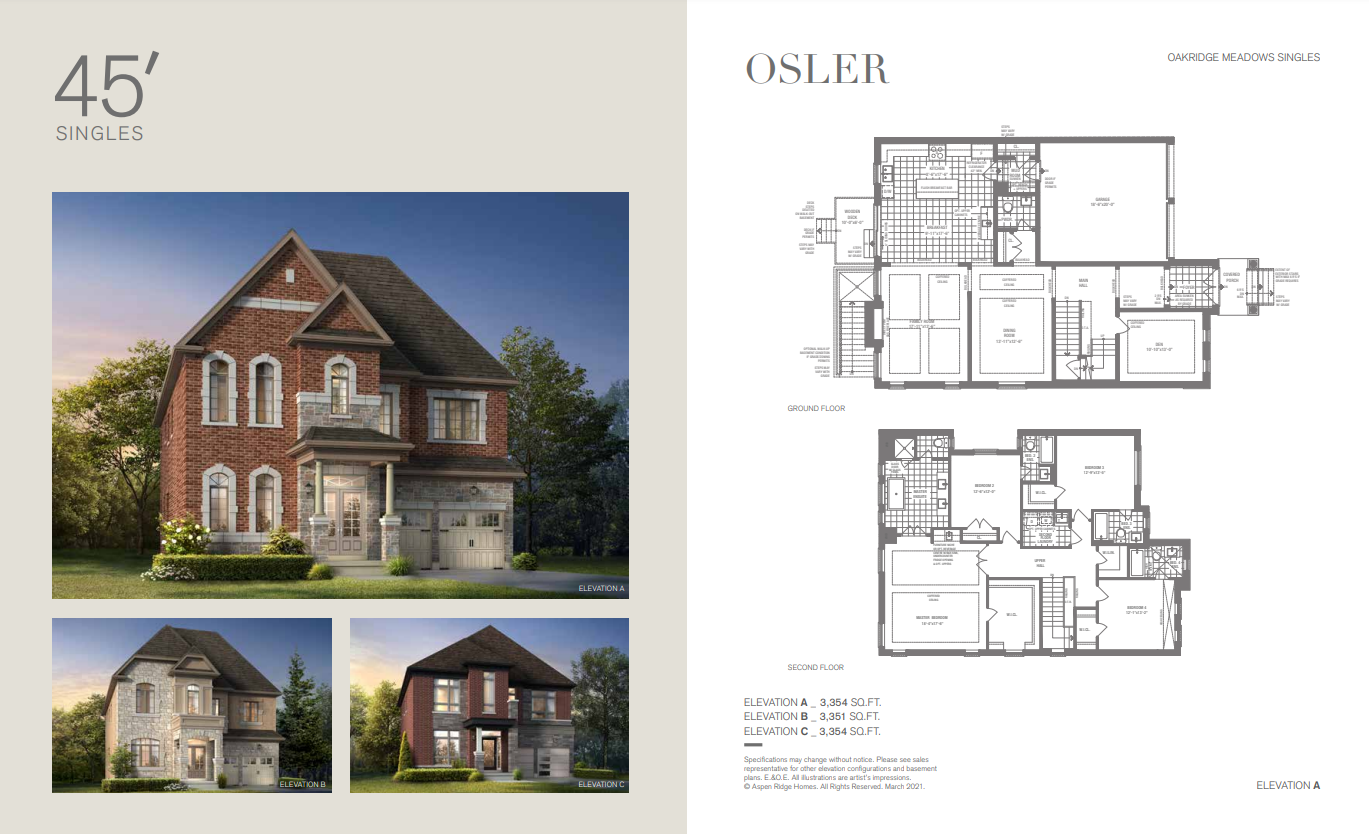 Osler - Elev. A floor plan