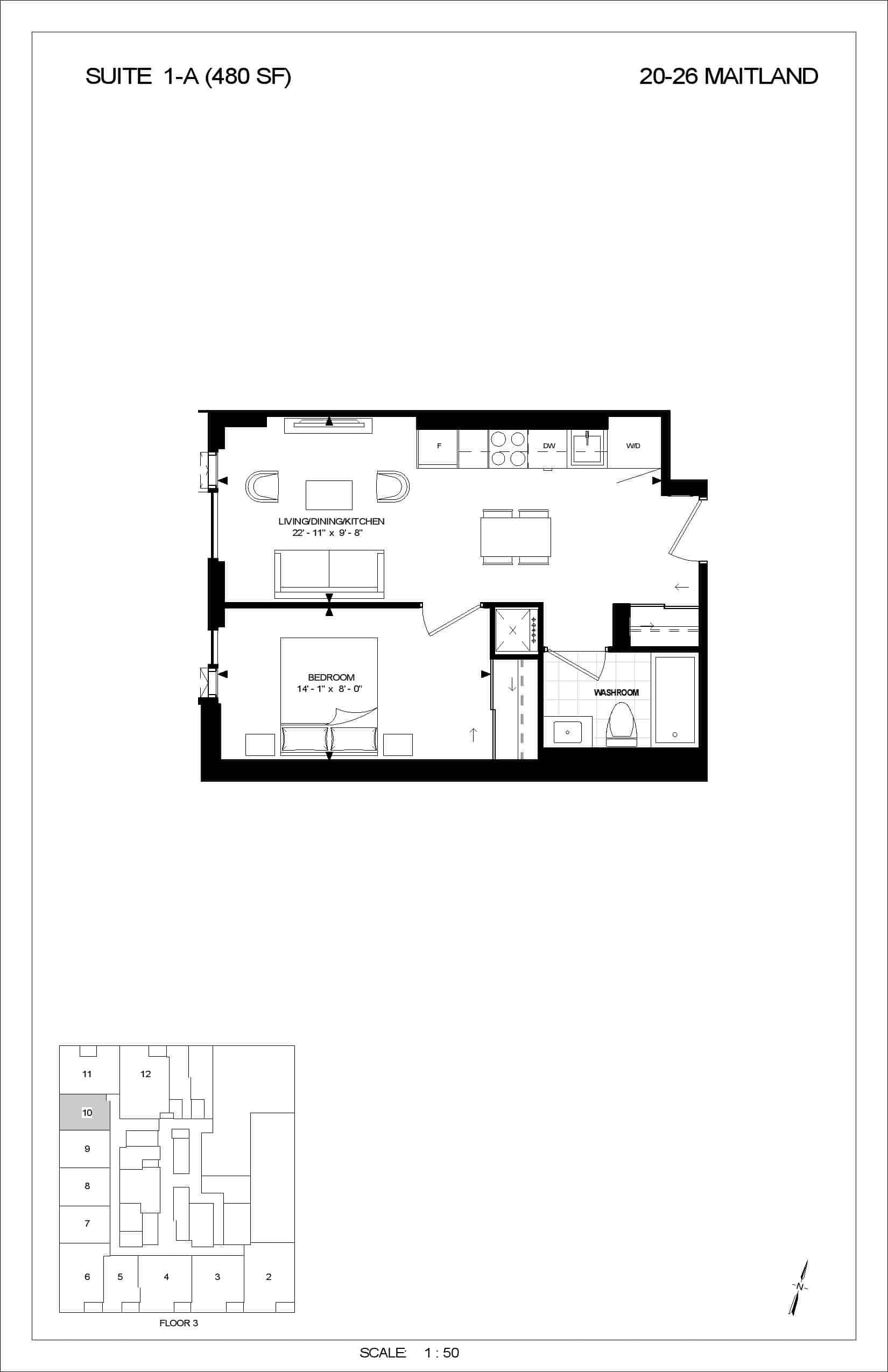 1-A floor plan