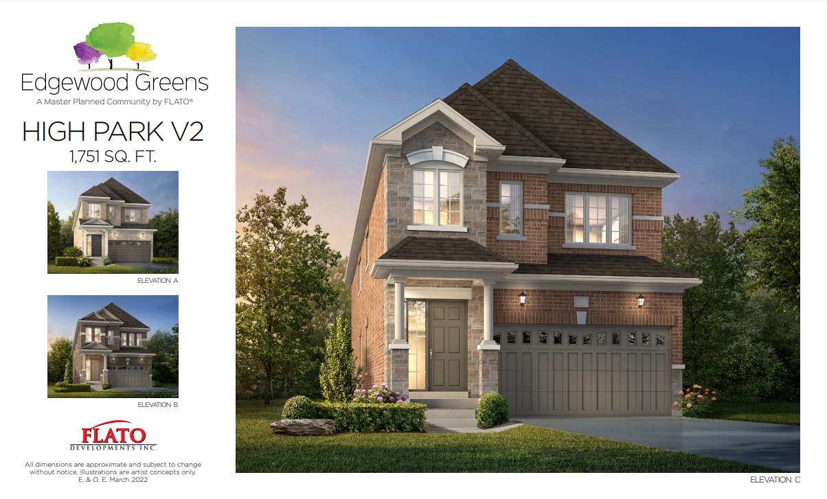 High Park V2 - Elev. A floor plan