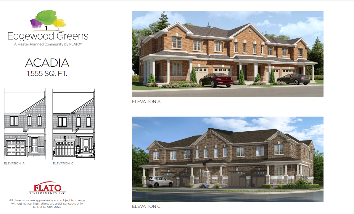 Acadia - Elev. A floor plan