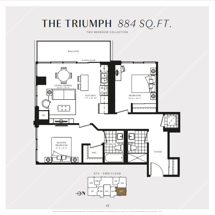 THE TRIUMPH floor plan