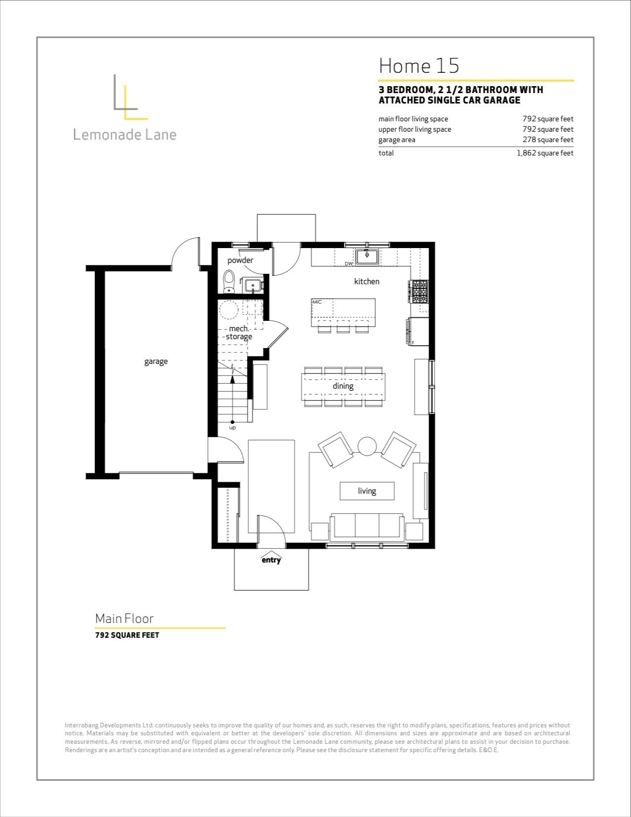 Townhome 15 floor plan