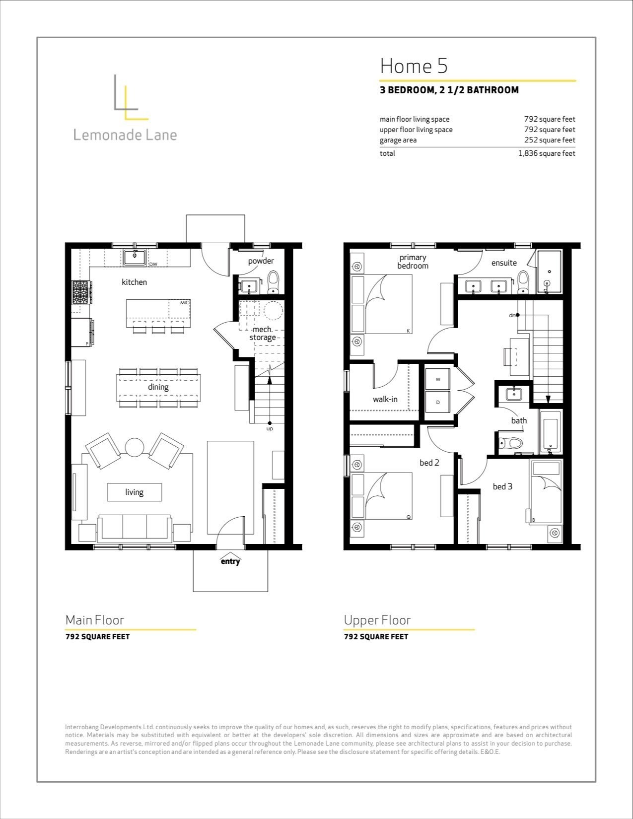 Townhome 5 floor plan