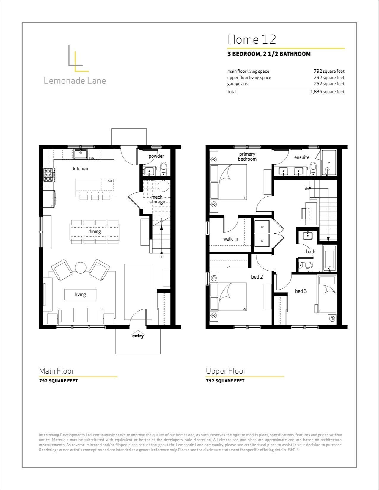 Townhome 12 floor plan