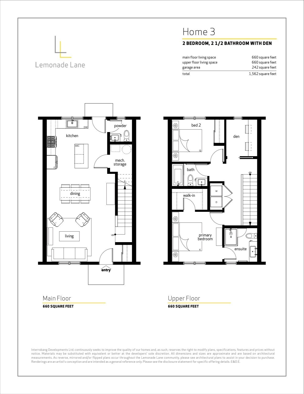 Townhome 3 floor plan