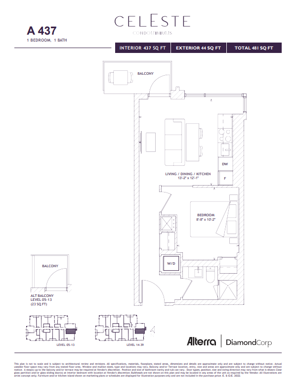 A 437 floor plan