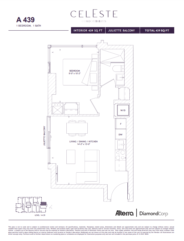 A 439 floor plan