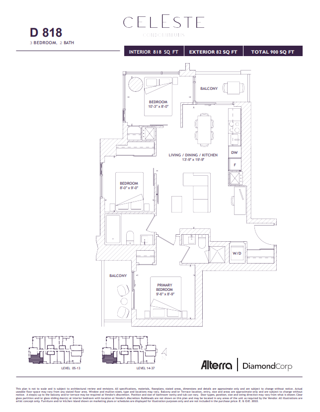 D 818 floor plan