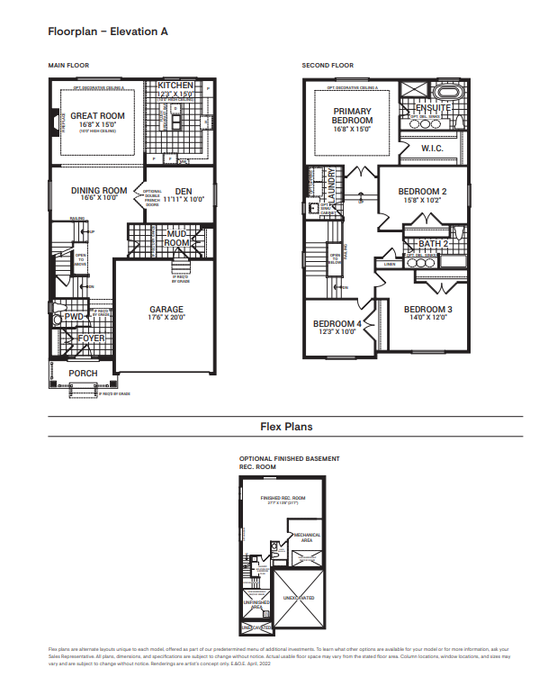 Silver Maple - 4 Bedroom floor plan