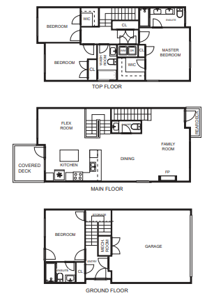 Plan F (Left) floor plan