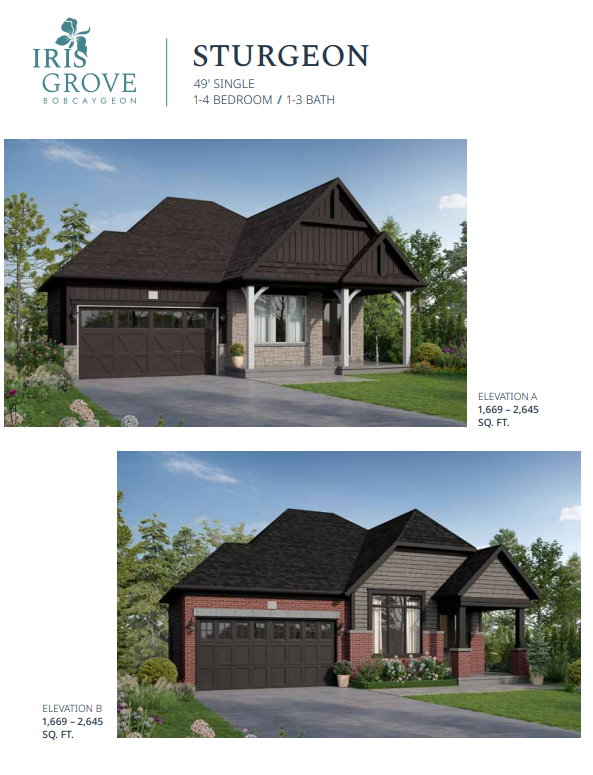Sturgeon B floor plan