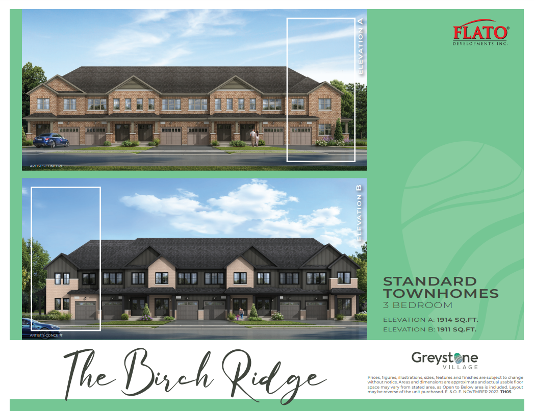 The Birch Ridge - Elev. A floor plan