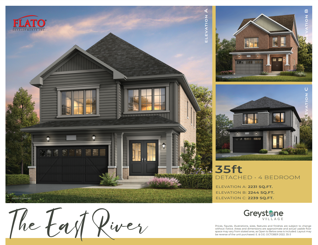 The East River - Elev. C floor plan