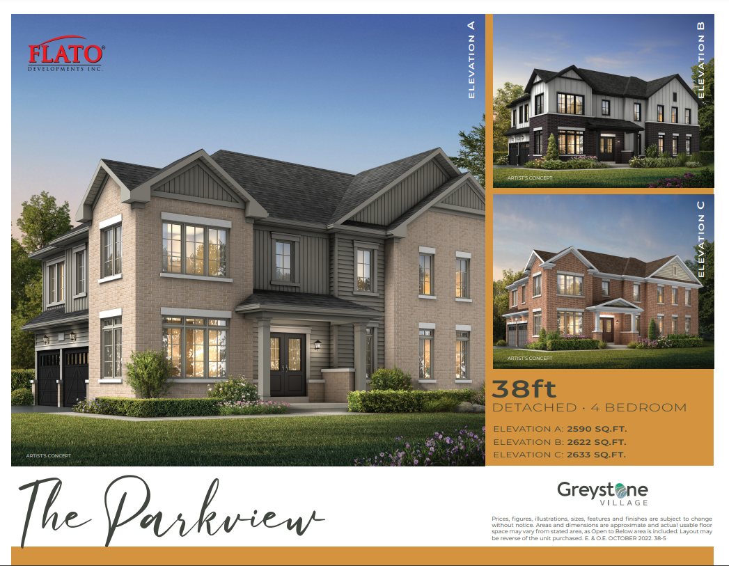 The Parkview - Elev. B floor plan