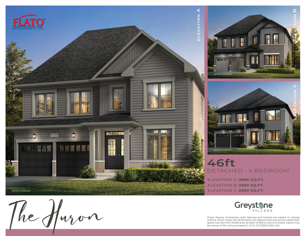 The Huron - Elev. C floor plan