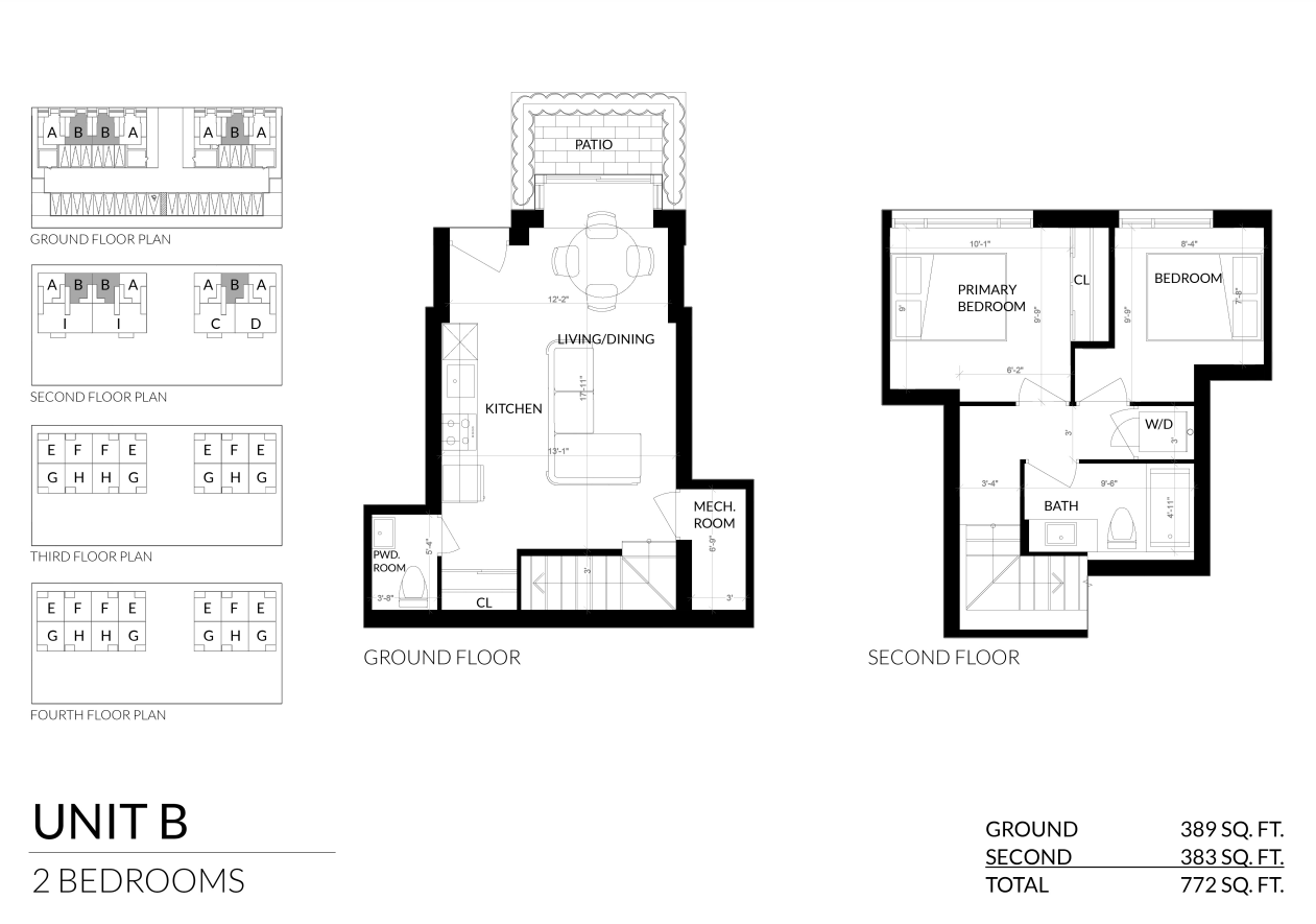 Unit B floor plan