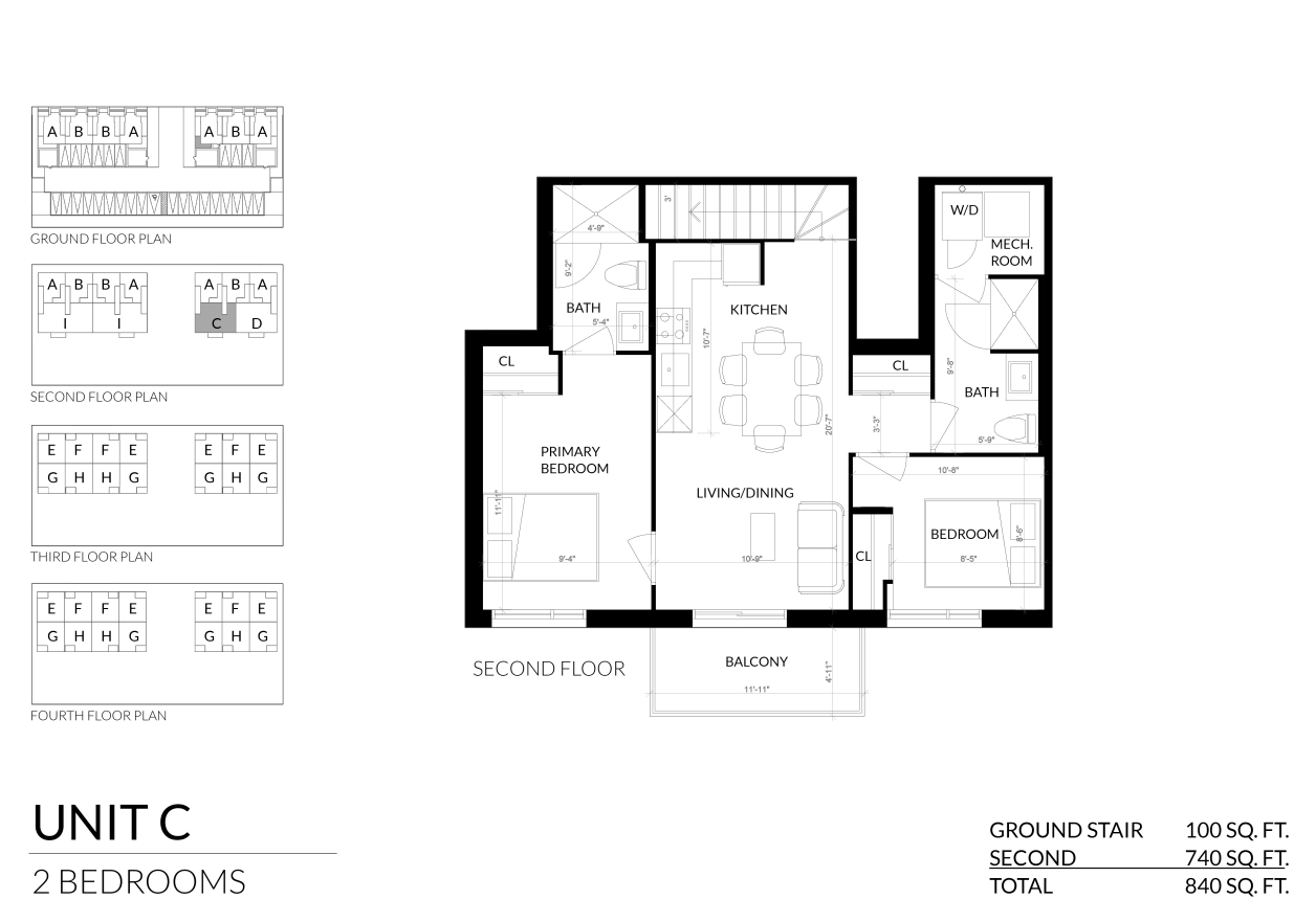 Unit C floor plan