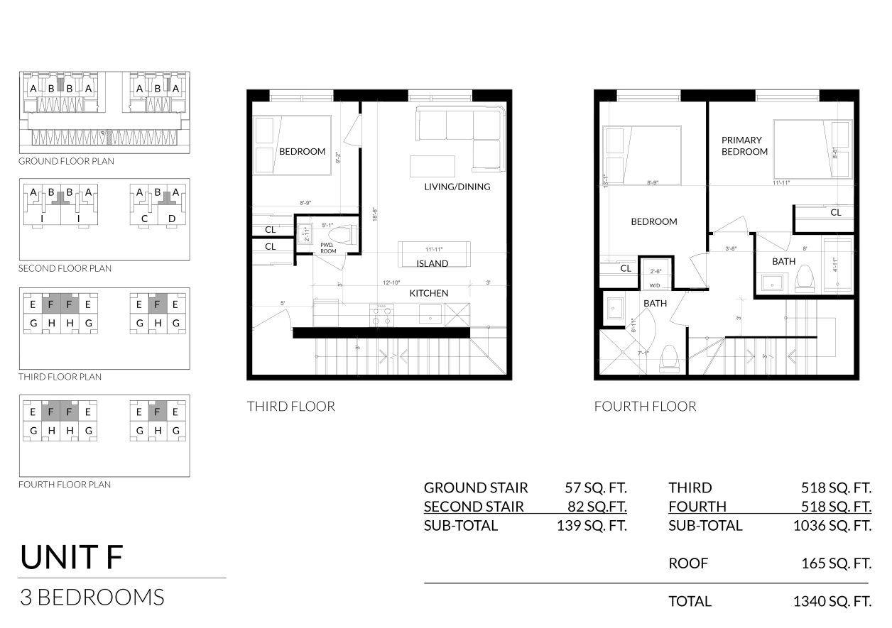 Unit F floor plan