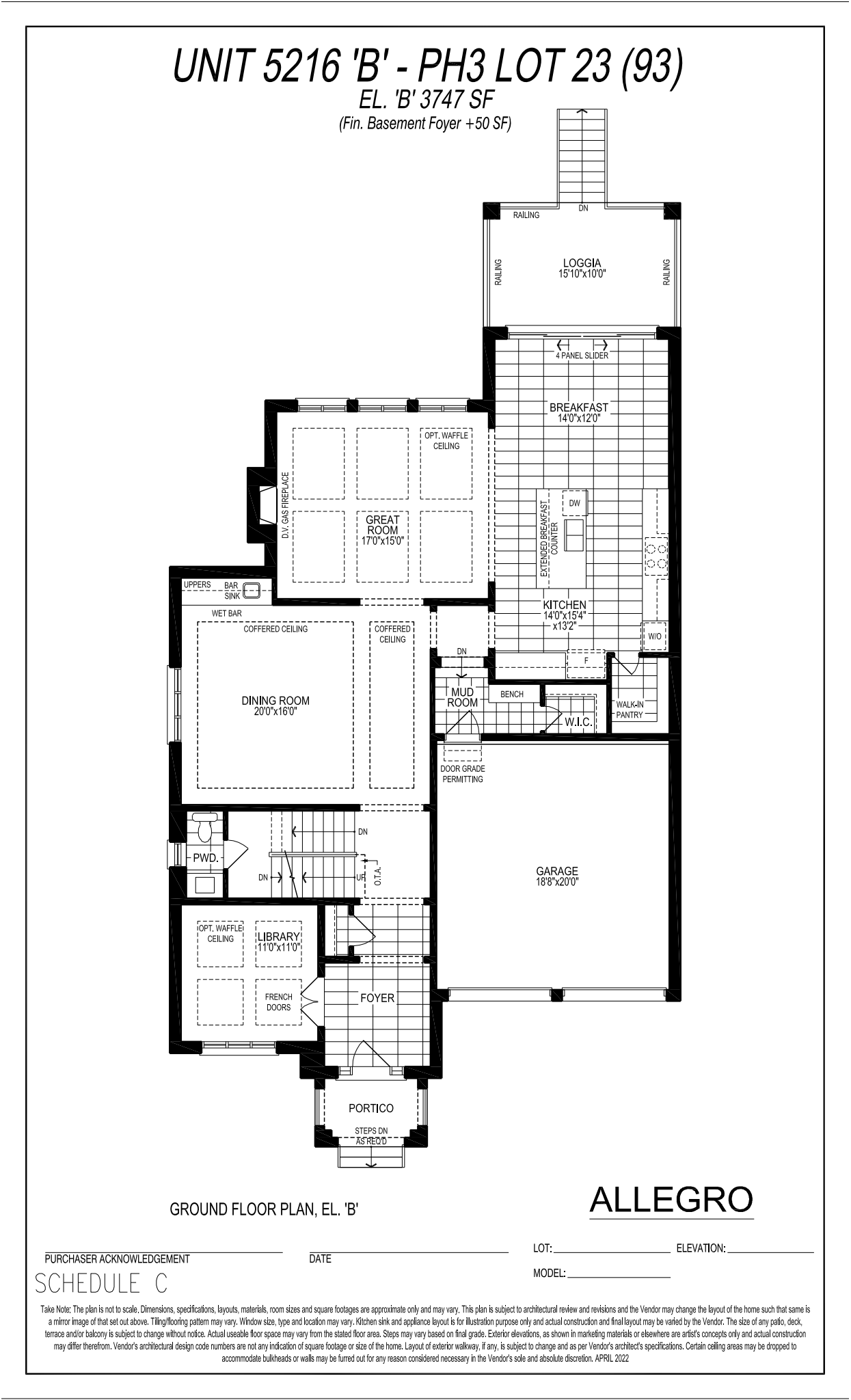 Lot 93 floor plan