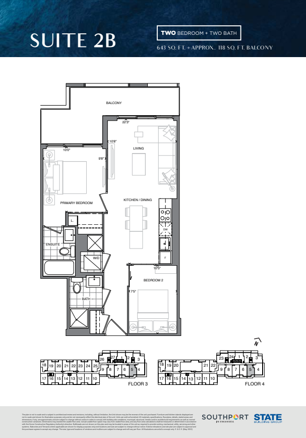 SUITE 2B floor plan