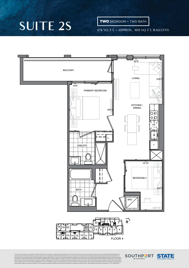 SUITE 2S floor plan